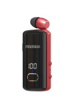 Fineblue F580 Dijital Göstergeli Makaralı Titreşimli Bluetooth Kulaklık Kırmızı
