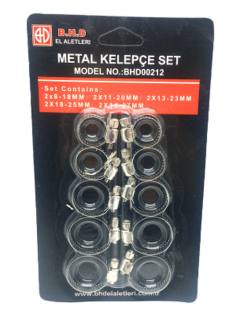10 Parça Metal Hortum Kelepçesi Set