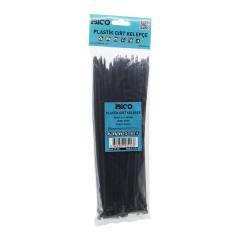 100PCS Siyah 3.6X250MM Plastik Cırt Kelepçe