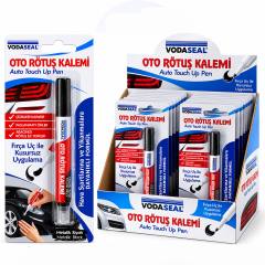 12 Adet Metalik Siyah Oto Rötuş Kalem Fırça Uç 5ML