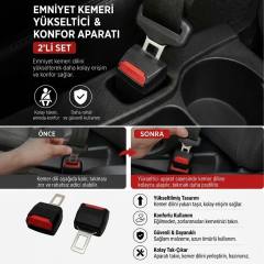 2'li Emniyet Kemeri Yükseltici ve Konfor Aparatı