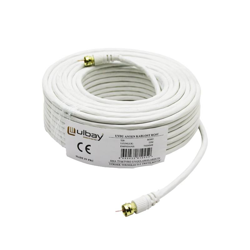 25 Metre RG6U Uydu Anten Kablosu