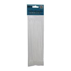 25PCS Beyaz 3.6X200MM Plastik Cırt Kelepçe