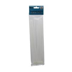 25PCS Beyaz 3.6X250MM Plastik Cırt Kelepçe