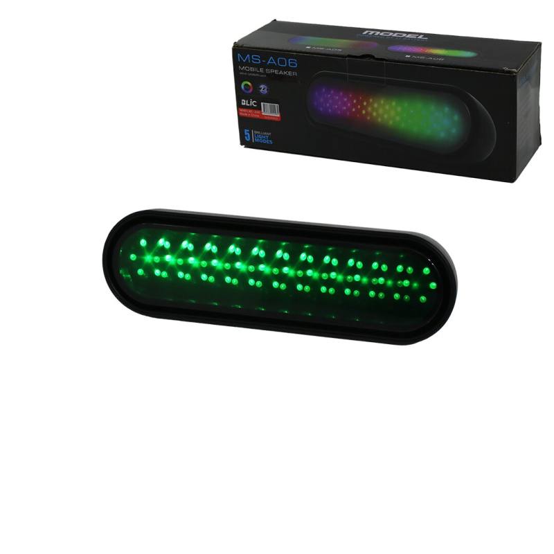 2X2 İnç Bluetooth Wireless Rgb Işıklı Hoparlör Speaker Typc-e To Usb Şarjlı 5W