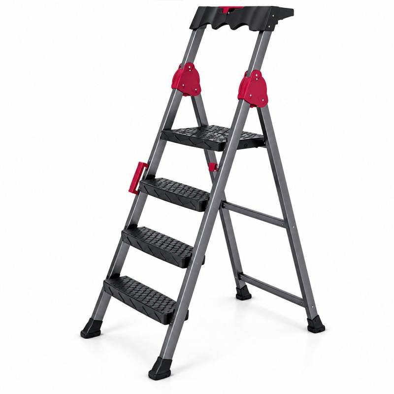 3+1 Basamaklı Metal Merdiven 150KG.TAŞIMA