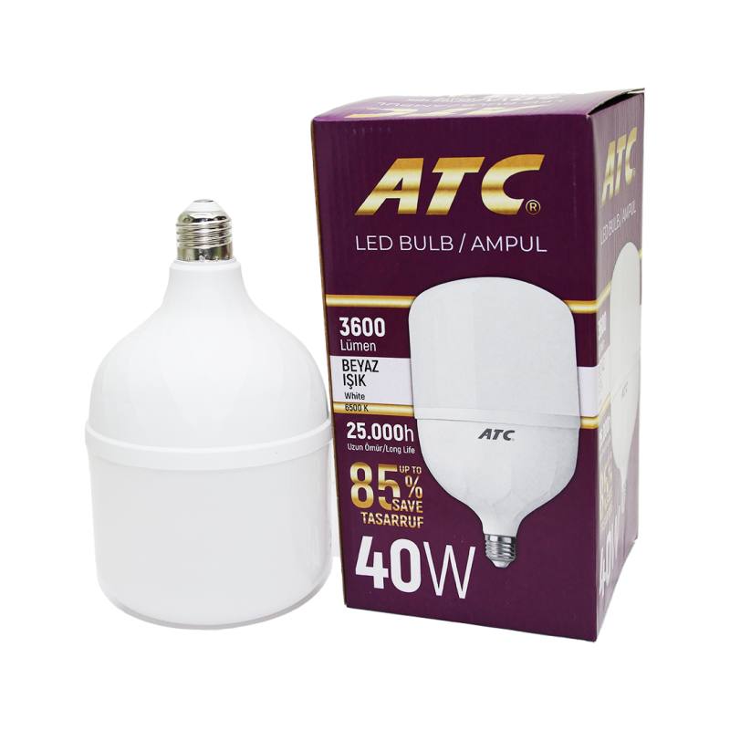 40W Torch Led Bulb Ampul Beyaz E27