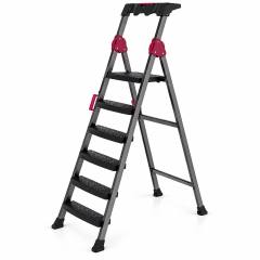 5+1 Basamaklı Metal Merdiven 150KG.TAŞIMA
