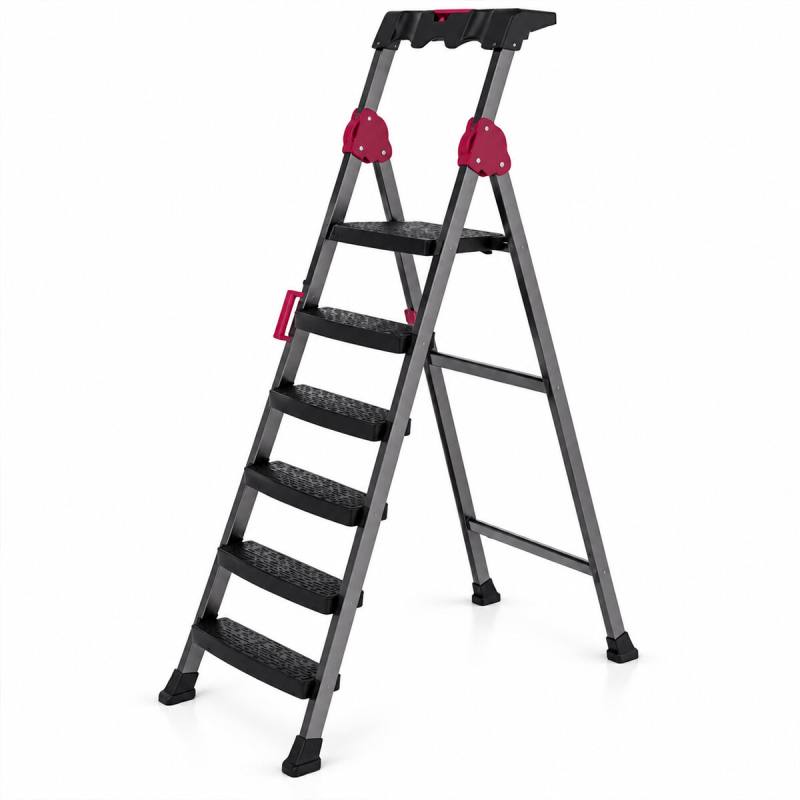 5+1 Basamaklı Metal Merdiven 150KG.TAŞIMA