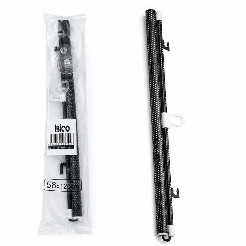 58X125CM Oto-araç - Ev - Ofis Cam Paneli Güneşlik Pvc Perde Makaralı Aç-kapa Vantuzlu Montaj