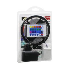 ATC LED STRIP EL-07-RUS-K 5MT KUMANDALI - ADAPTÖRLÜ RGB RENKLİ ŞERİT LED IP65=SU GEÇİRMEZ SMD=2835 54LEDs/m