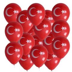 Bayraklı Balon 12İNC 100 Parça