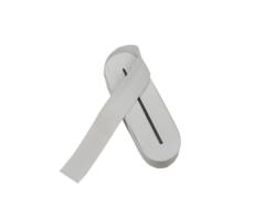 Beyaz - 4CM Paça Lastik Yassı Geniş 10MT
