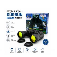 Büyük - Siyah Dürbün Pusula 7X50MM 168FTX1000YRF