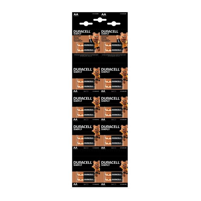 Duracell Kalem Pil Alkalin 20 Parça