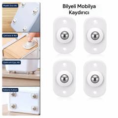 Kartelalı 4PCS Tek Bilya Tekerlekli Mobilya Eşya Taşıma Aparatı 360° 8KG Taşıma Kapasite