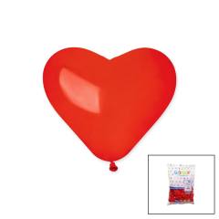 Kırmızı Kalp Balon 10 İnç - 25CM - 100PCS