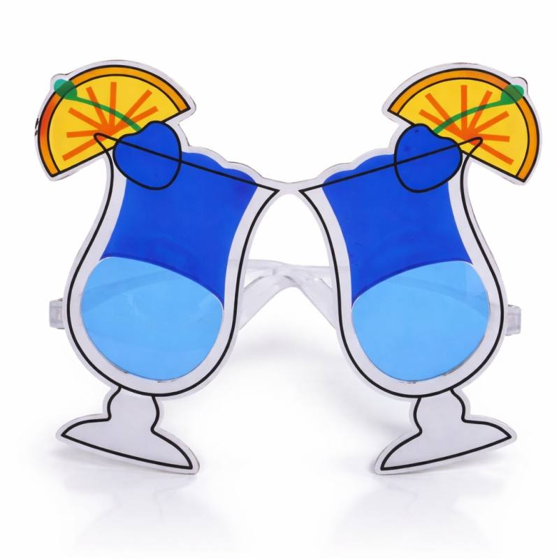Kokteyl Bardak Parti Gözlüğü Mavi Renk