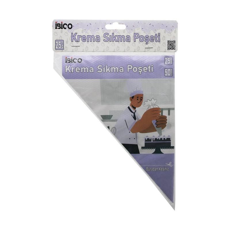 Naylon 25CM 50PCS Krema Sıkma Poşeti Torbası