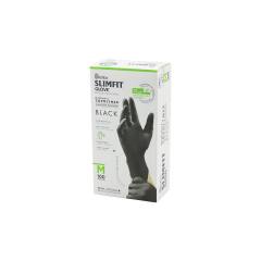Reflex Slimfit Glove KOD-032 M Siyah Pudrasız Muayene Eldiven 100LÜ
