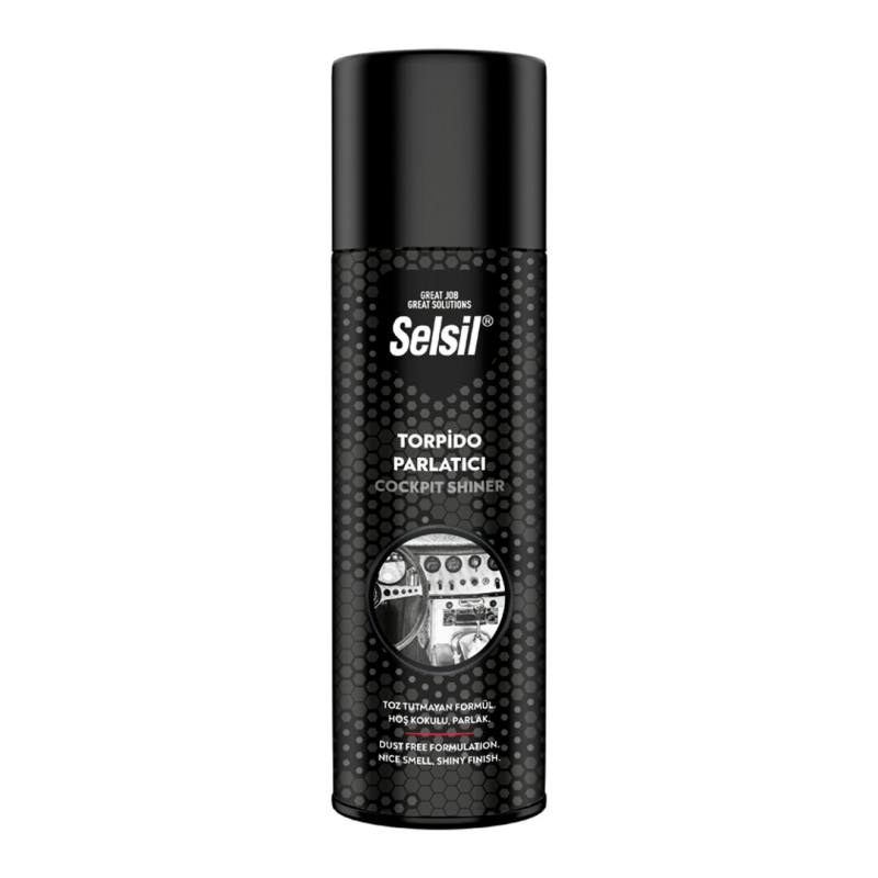 Selsil Oto - Araç Torpido Parlatıcı Sprey 200ML Hoş Kokulu - Parlak - Toz Tutmayan Formül
