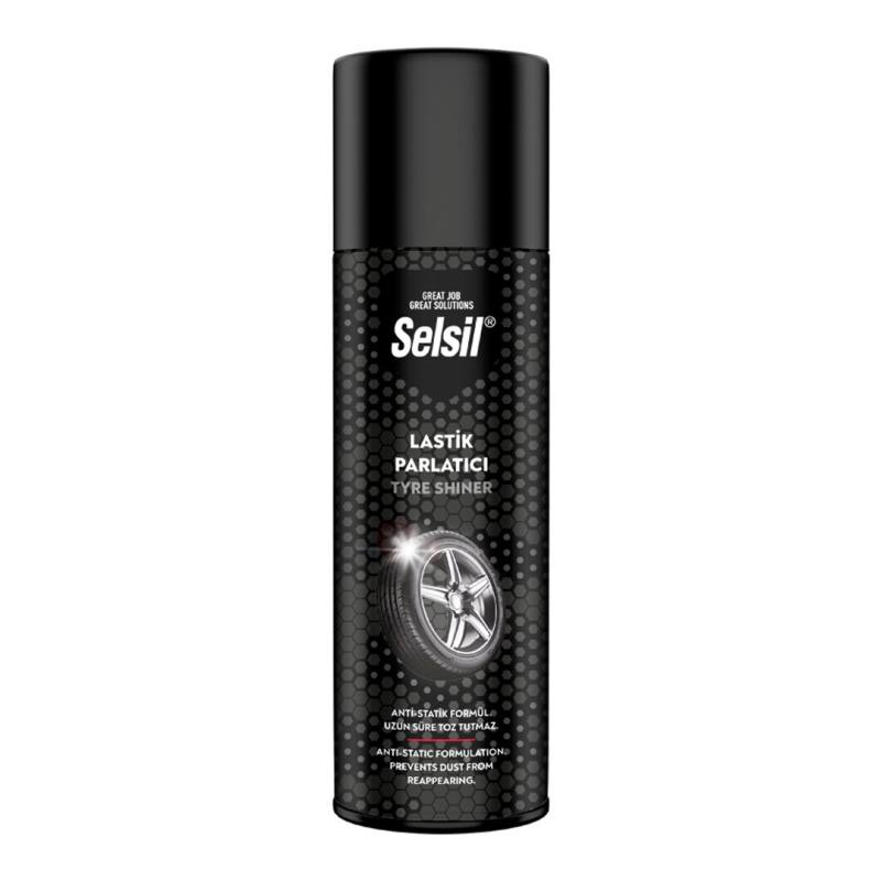 Selsil Oto - Araç Lastik Parlatıcı - Temizleyici Sprey 500ML