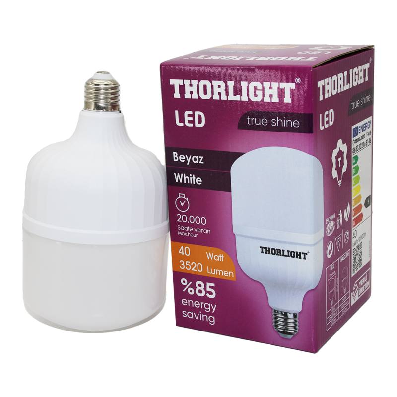 Thorlıght 40W E27 Torch T-shape Beyaz Led Ampul T-40B