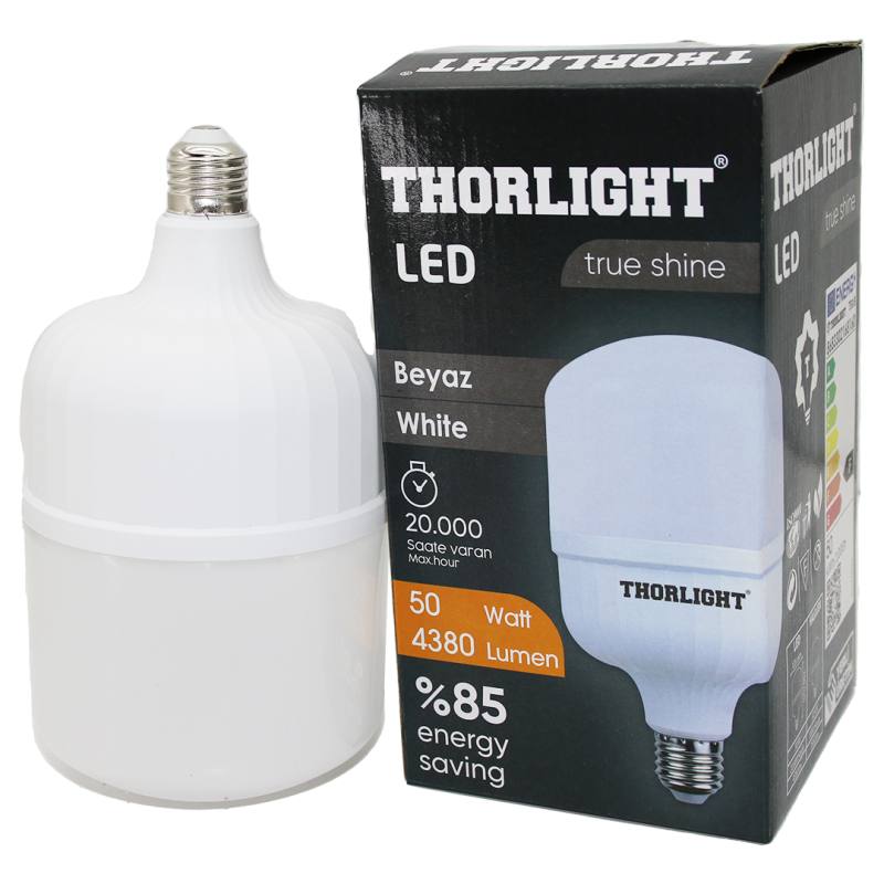 Thorlıght 50W E27 Torch T-shape Beyaz Led Ampul T-50B