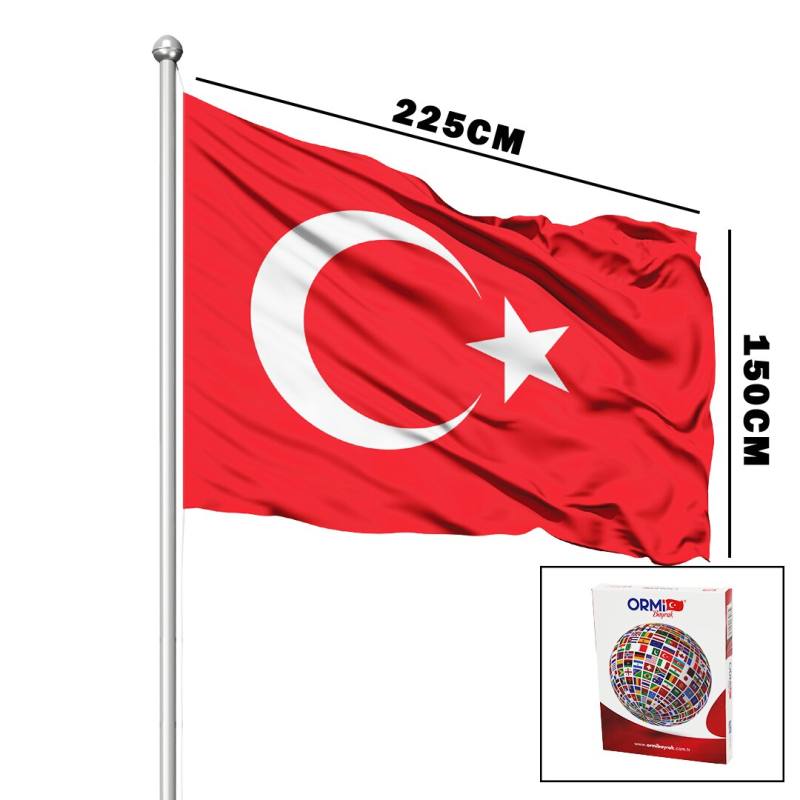 Türk Bayrağı Alpaka Kumaş 150X225CM