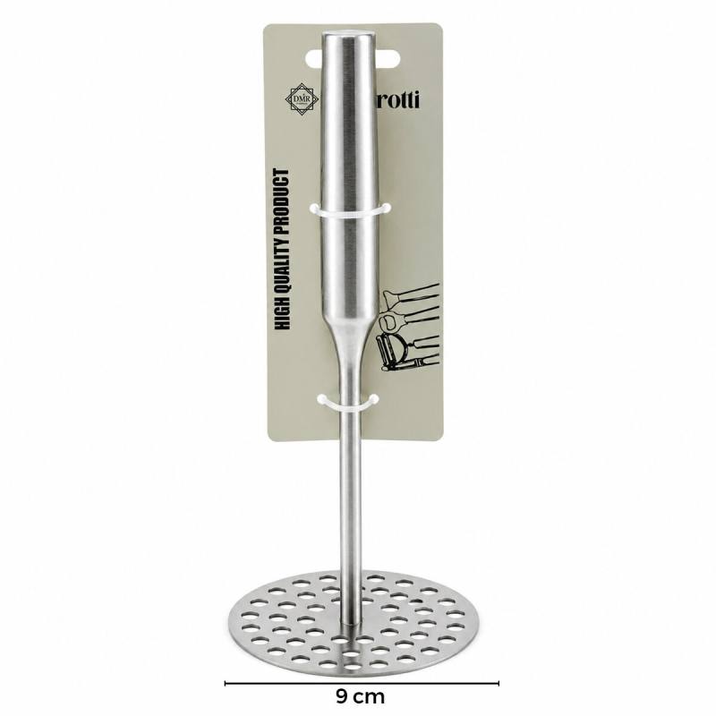 Yuvarlak Çap : 8CM Metal Saplı = 11.5CM Metal Patates Ezici Toplam Uzunluk : 26.5CM