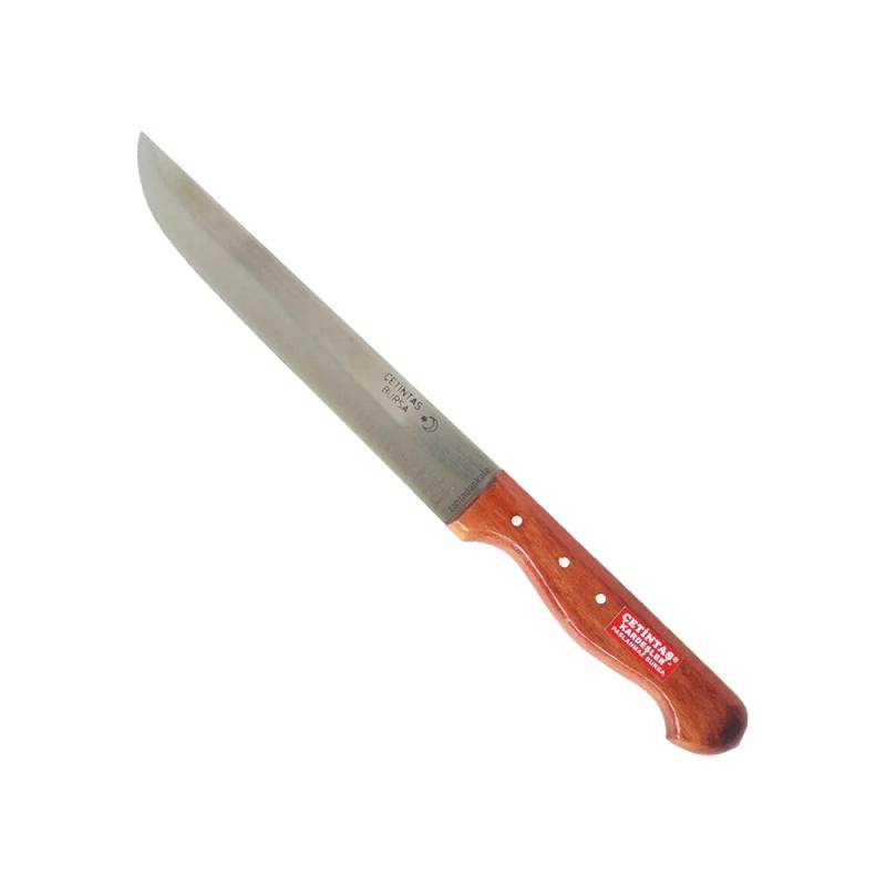 Bursa Mutfak ve Ekmek Bıçağı 12 cm, Ahşap Gül Sap