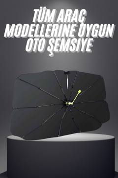 Yeni Nesil Tüm Araç Modellerine Uygun Oto Şemsiye Katlanabilir UV Işınlarına Karşı