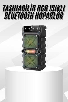 Çift Çıkışlı Güçlü Bataryalı Kablosuz Yüksek Ses Kaliteli Bluetooth Hoparlör