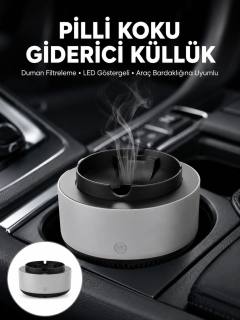 Kül Tablası Hava Temizleyici Araç Akıllı Küllük Duman Temizleyici