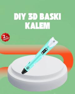 Üç Boyutlu 3D Yazıcı Kalem ABS ve PLA Uyumlu
