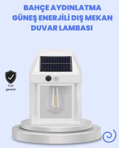 IP65 Su Geçirmez Güneş Paneli Dış Mekan Lamba