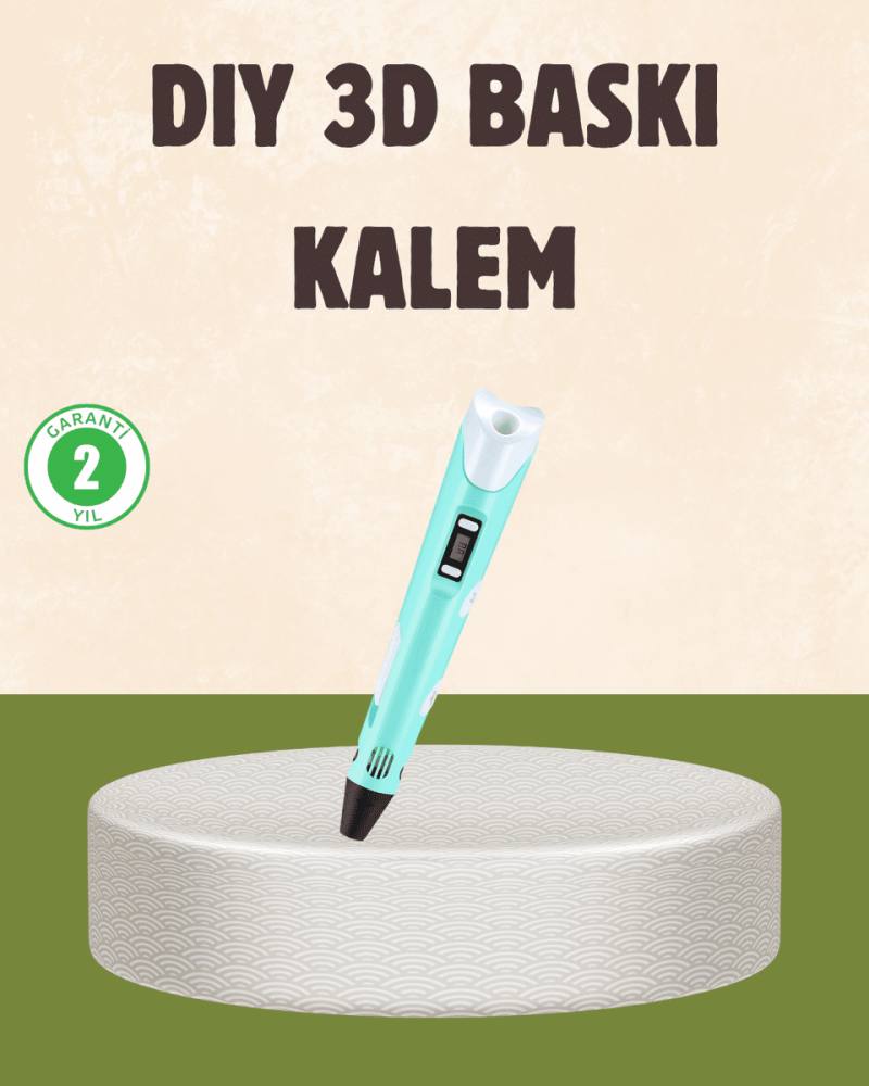 ABS ve PLA Filament Destekli 3D Yazıcı Kalem
