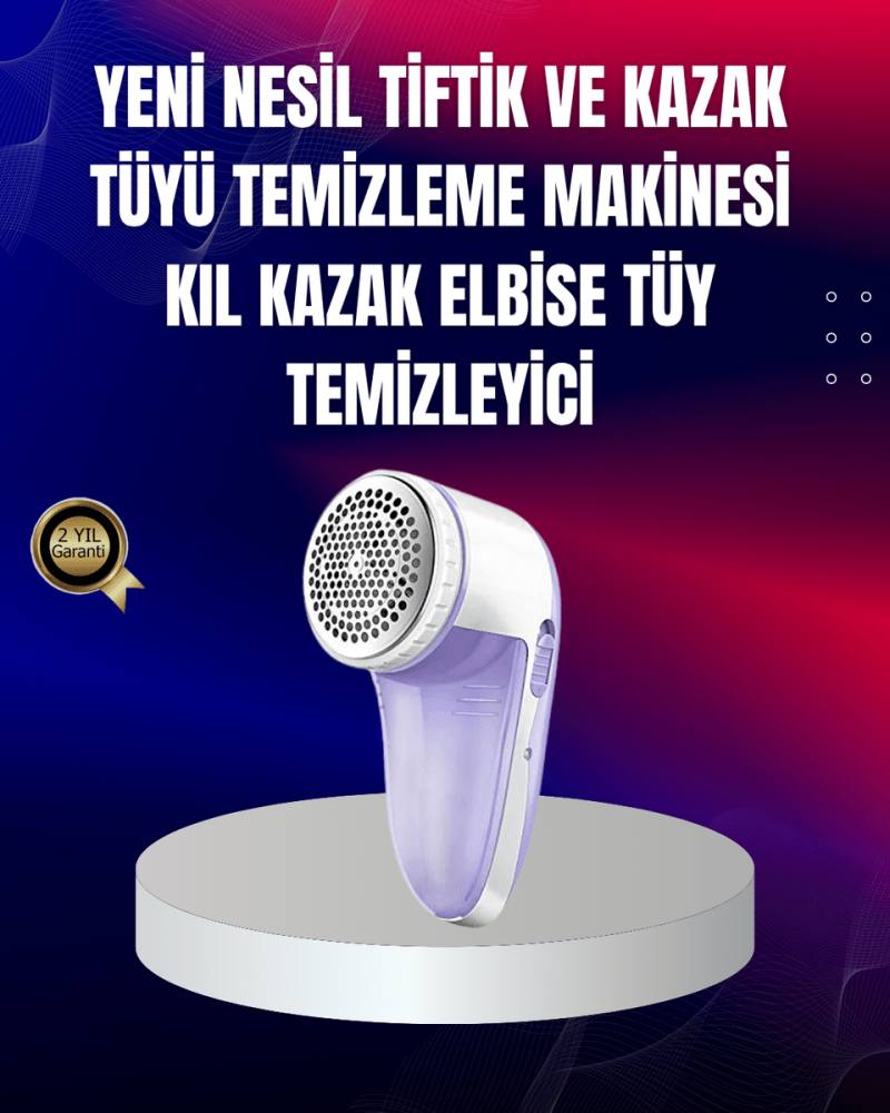 Tüy ve Tiftik Temizleyici – 3 Bıçaklı, 200ml Kapasiteli