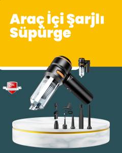 Araç İçi Derinlemesine Temizlik İçin Kompakt ve Ergonomik El Süpürgesi