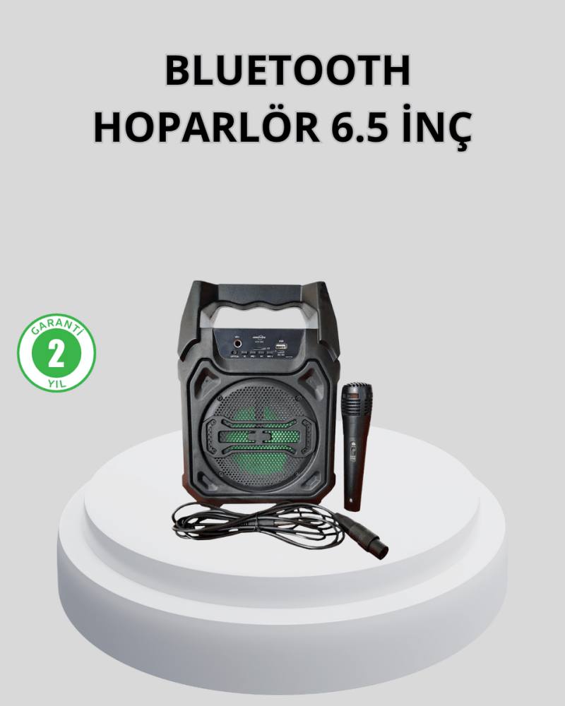 Taşınabilir Bluetooth Hoparlör – FM Radyo, USB, SD Kart ve TWS Özellikli
