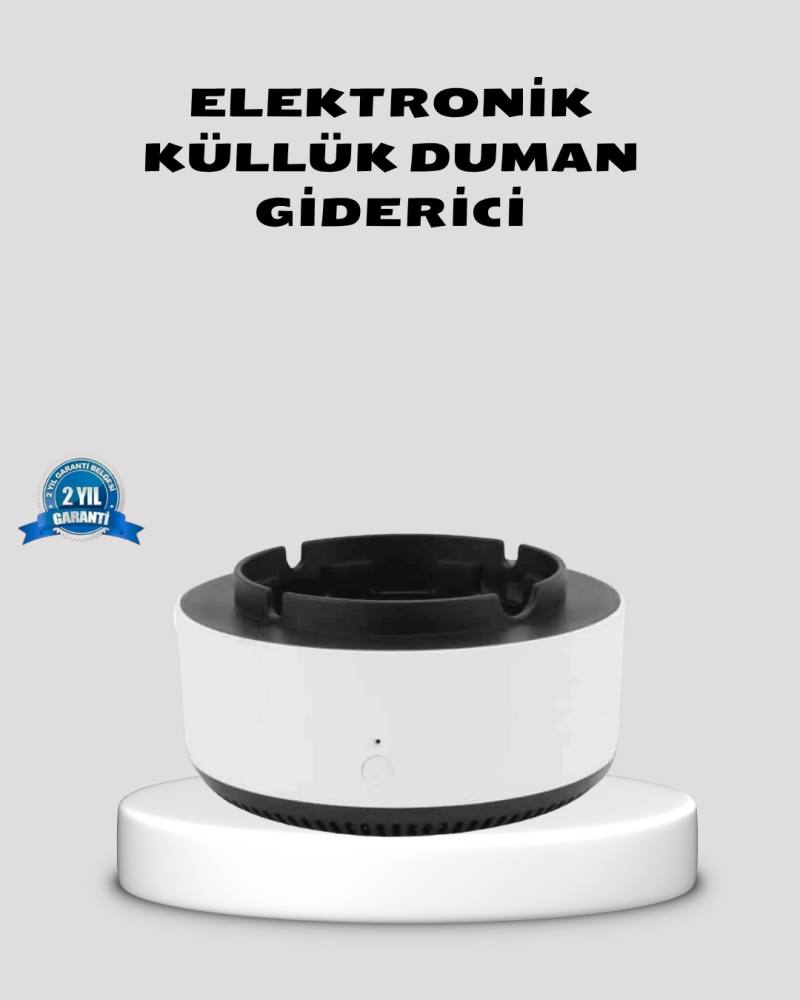 Hava Temizleyici Küllük – Sigara Dumanı Filtreli, Sessiz Çalışan, Şık Tasarım