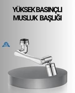1080° Dönebilen Musluk Başlığı Robotik Kol Havalandırıcı Çok Yönlü Su Yönlendirme