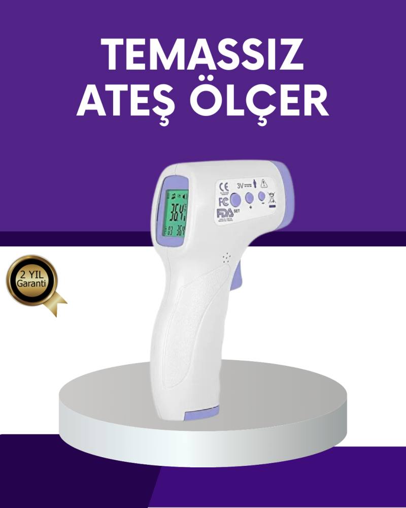 Temassız Ateş Ölçer Dijital Kızılötesi Termometre Hızlı Ölçüm