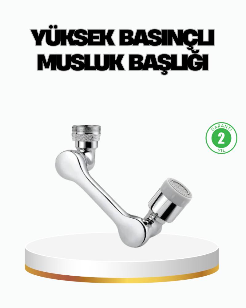 Üç Segmentli 1080 Derece Musluk Aparatı Esnek Döner Havalandırıcı Pratik Kullanım