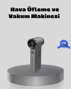 Şarjlı 130000 RPM Hava Üflemeli ve Vakumlu Araç Ev Temizlik Makinesi
