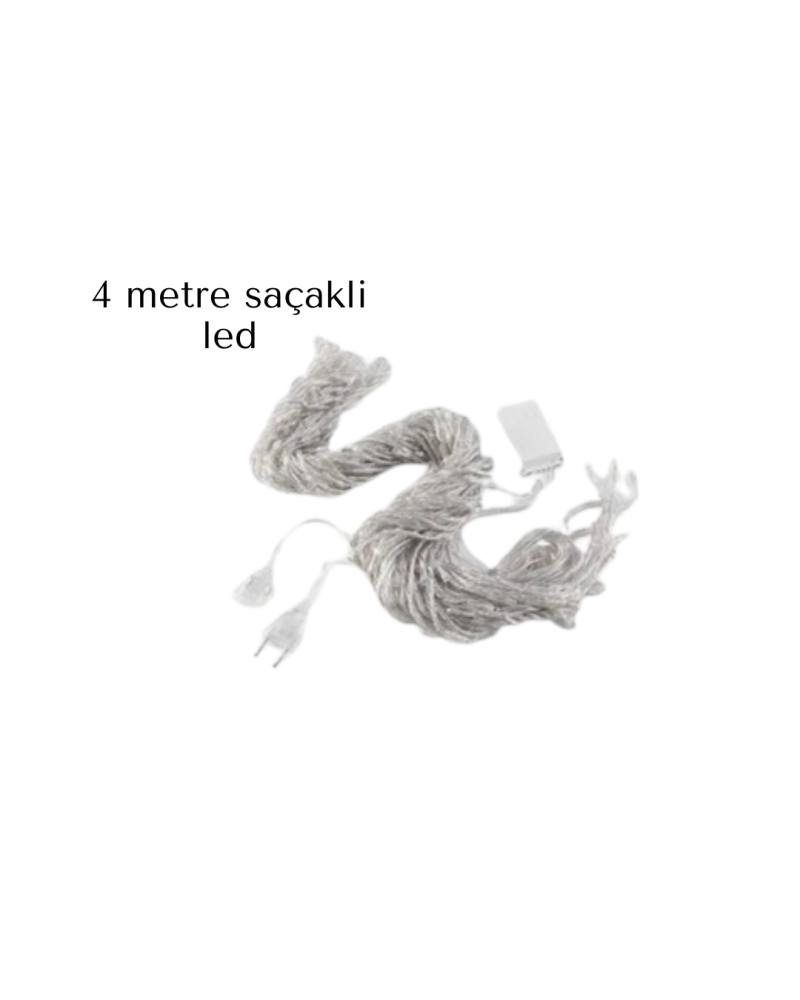 SAÇAKLI 4 METRE PERDE LED