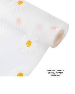 10 METRE PAPATYA DESEN KAYDIRMAZ