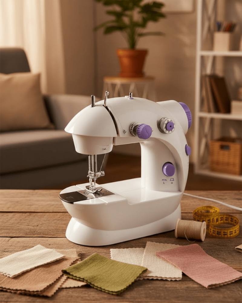 Taşınabilir Mini Dikiş Makinesi Ev ve Ofis Kullanımı İçin