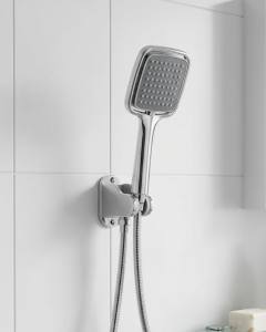 Siyah Duş Seti El Duşu Başlığı Spiral Hortum ve Duvar Askısı Banyo Duş Seti