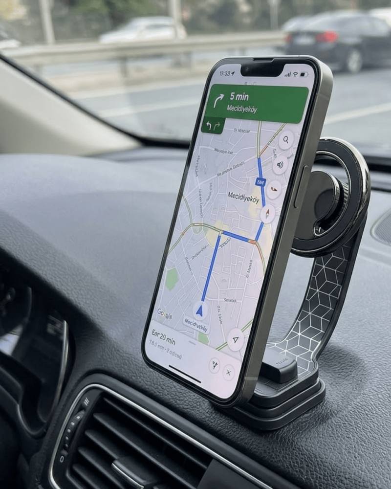 Araç İçi Manyetik Telefon Tutucu Katlanabilir Navigasyon Standı